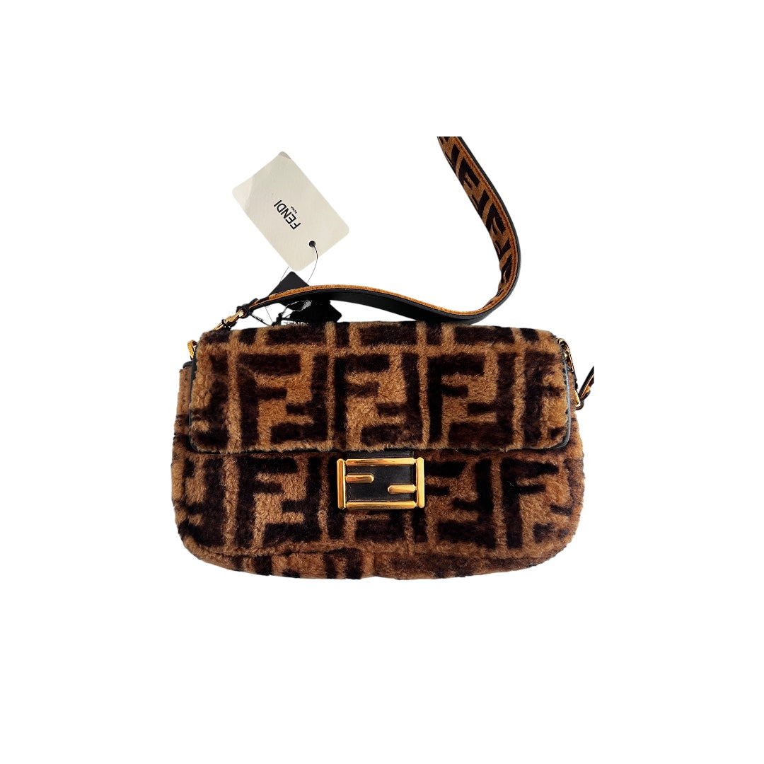 Fendi FF shearling baguette(old style)